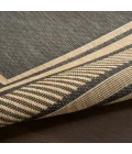 Nourison Horizon Indoor/Outdoor Charcoal HOZ03 2 ft. X 6 ft. Rect. Rug