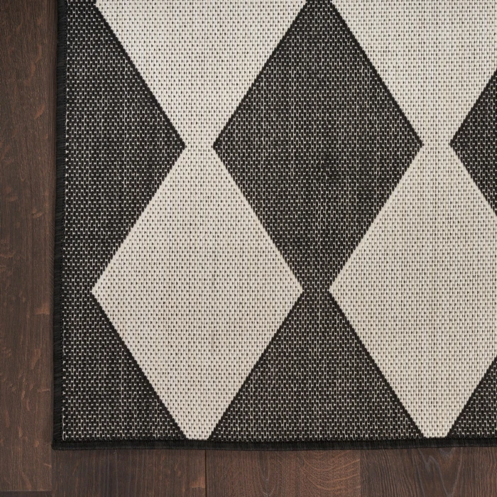 Nourison Positano Black POS04 4 ft. X 6 ft. Rect. Rug