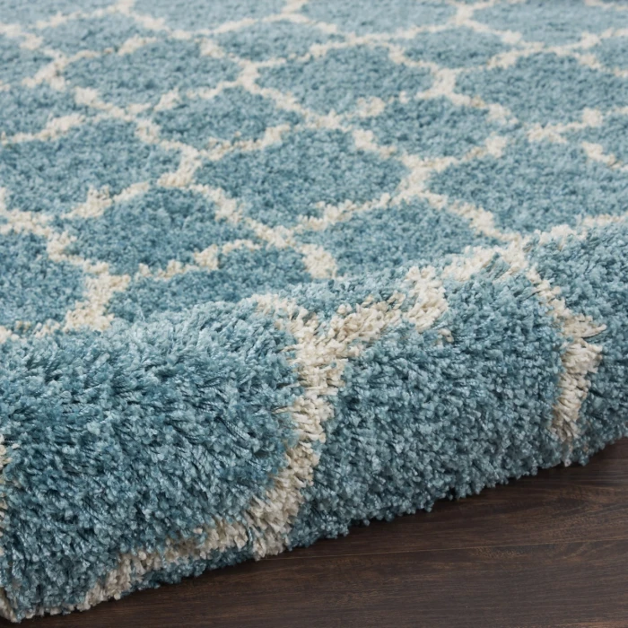 Nourison Home Amore Blue AMOR2 3ft.11in. x Round Round Rug