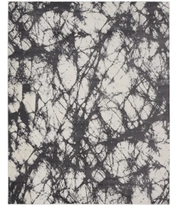 Calvin Klein CK011 Verdant Ivory Charcoal VRD05 8 ft. X 10 ft. Rect. Rug