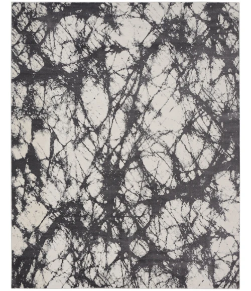 Calvin Klein CK011 Verdant Ivory Charcoal VRD05 8 ft. X 10 ft. Rect. Rug