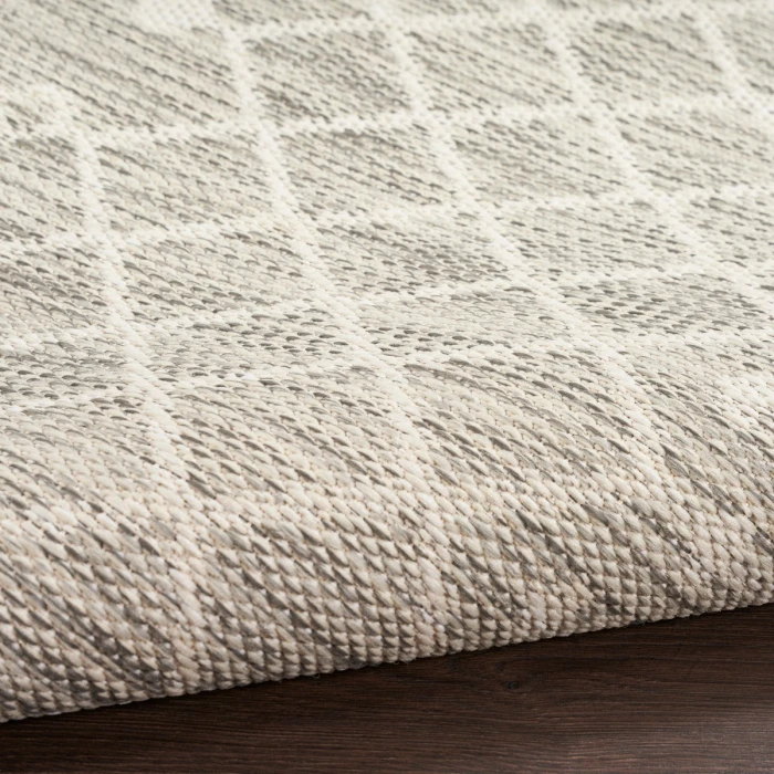 Nourison Positano Light Grey POS02 6 ft. X 9 ft. Rect. Rug