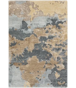 Nourison Home Silk Shadows SHA23 Beige Blue 2 ft. X 3 ft. Area Rug