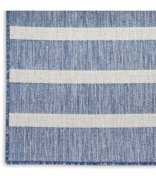 Nourison Positano Navy Ivory POS03 2ft.2in. x 10ft. Rect. Rug