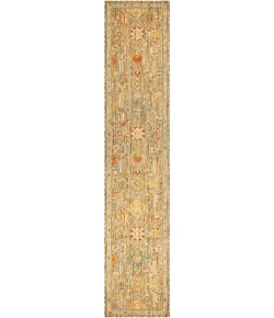 Nourison Home Antique Bloom Green ANB02 2ft.4in. x 12ft. Rect. Rug