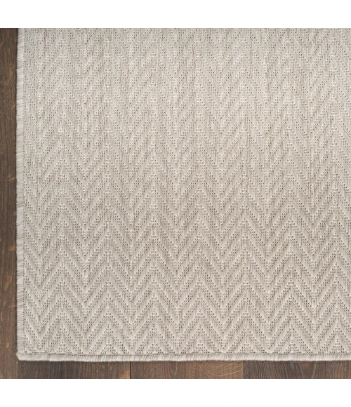 Nourison Horizon Indoor/Outdoor Grey HOZ02 2 ft. X 6 ft. Rect. Rug