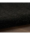 Nourison Pacific Shag Black PCS01 5 ft. 3 in. x 7 ft. 3 in. Rect. Rug