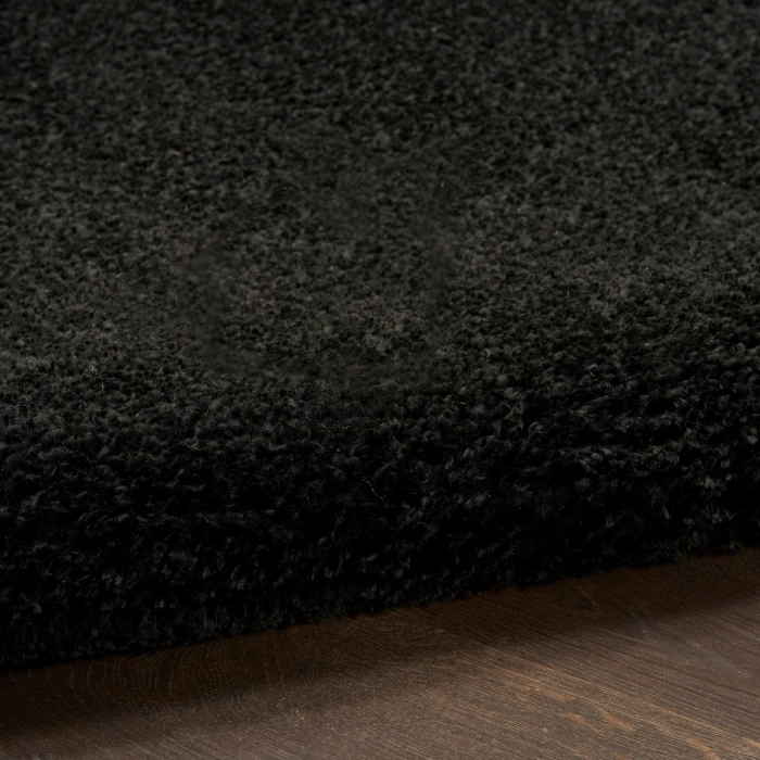 Nourison Pacific Shag Black PCS01 5 ft. 3 in. x 7 ft. 3 in. Rect. Rug