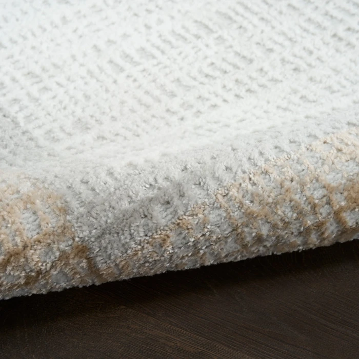 Nourison Dekor Grey DEK06 5 ft. 3 in. X 7 ft. Rect. Rug