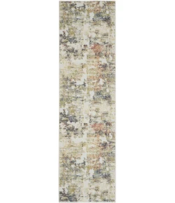 Nourison Trance Ivory Multicolor TRC04 2ft.2in. x 7ft.6in. Rect. Rug