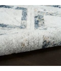 Nourison Dekor Grey Navy DEK05 5 ft. 3 in. X 7 ft. Rect. Rug