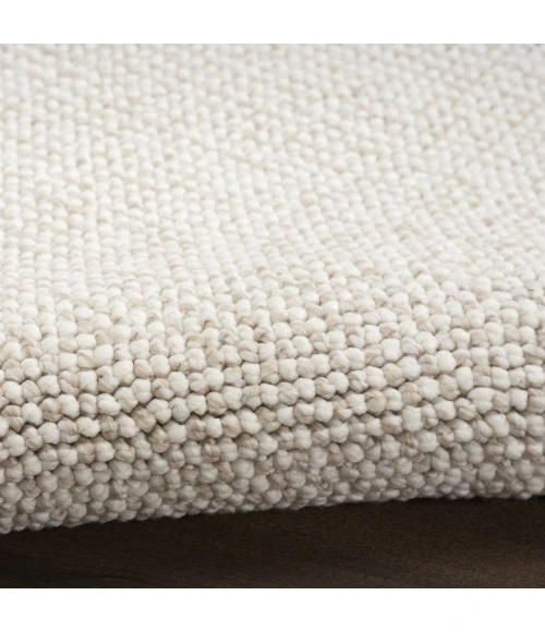 Nourison Natural Texture Ivory Beige NTX01 5ft. Square Rug