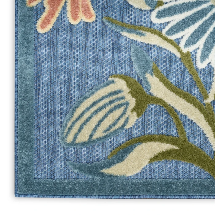 Nourison Aloha Blue Sage ALH33 5 ft. 3 in. X 7 ft. 5 in. Rect. Rug