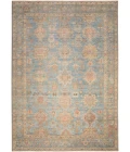 Nourison Vintage Washables Navy Multicolor VWS10 4 ft. X 6 ft. Rect. Rug