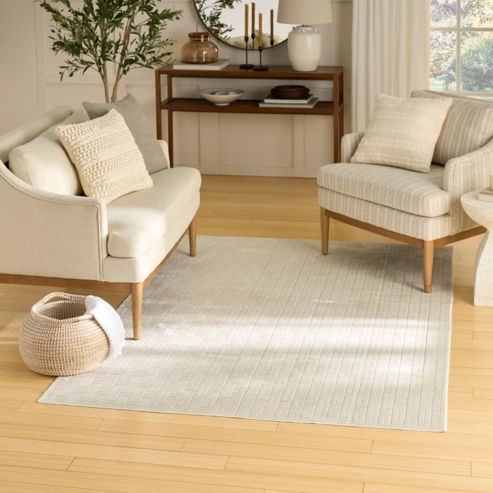 Nourison Washable Charm Ivory WCH02 6 ft. X 9 ft. Rect. Rug