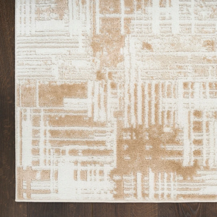 Nourison Dekor Ivory Taupe DEK11 2 ft. x 4 ft. Rect. Rug
