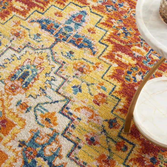 Nourison Allur Red Multicolor ALR04 4ft. x 6ft. Rect. Rug