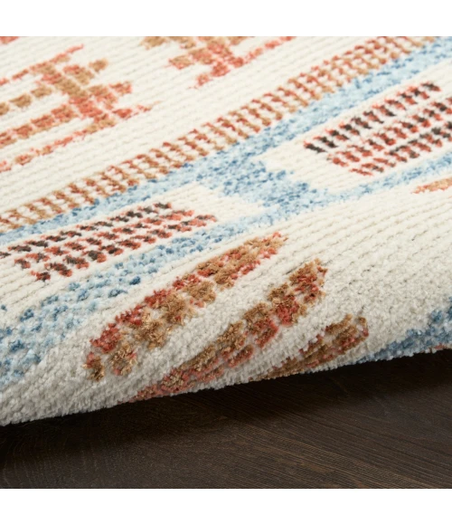 Nourison Nordic Ivory Rust NRC16 8 ft. X 10 ft. Rect. Rug