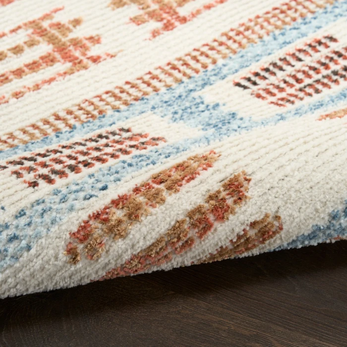 Nourison Nordic Ivory Rust NRC16 8 ft. X 10 ft. Rect. Rug