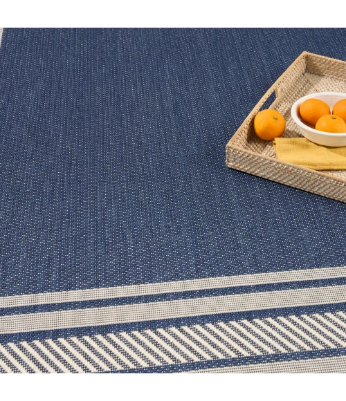Nourison Horizon Indoor/Outdoor Navy HOZ03 10 ft. X 14 ft. Rect. Rug