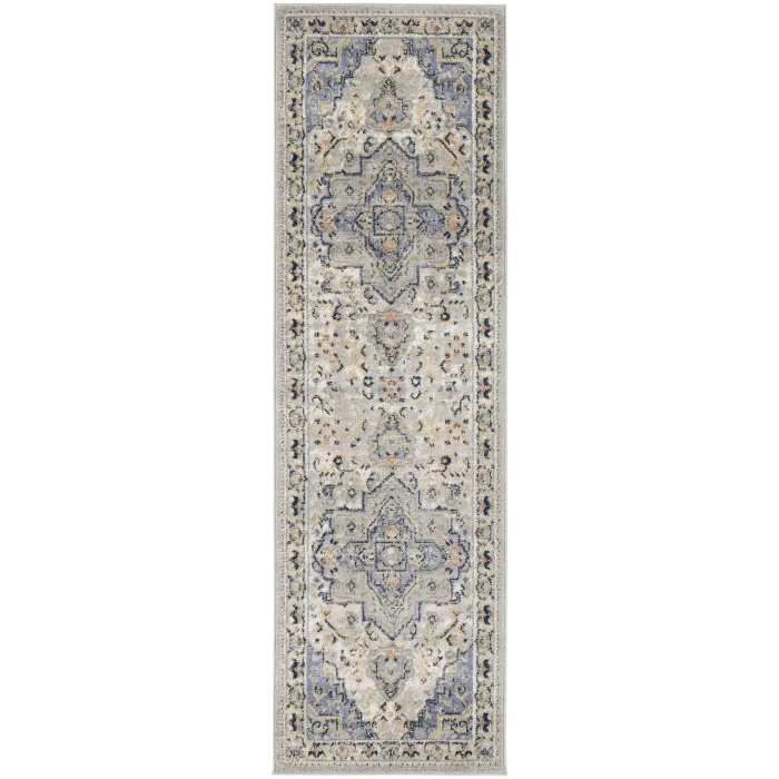 Nourison Nourison Essentials Persian Blue NRE07 2 ft. 2 in. X 10 ft. Rect. Rug