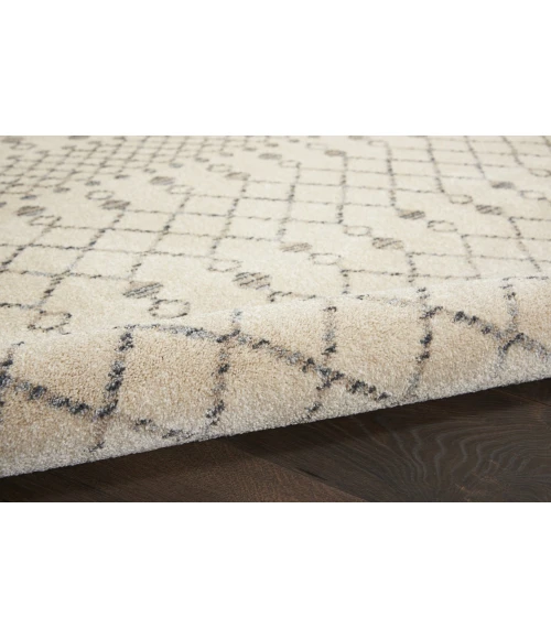 Nourison Palermo Beige Grey PMR03 2ft.2in. x 7ft.6in. Rect. Rug