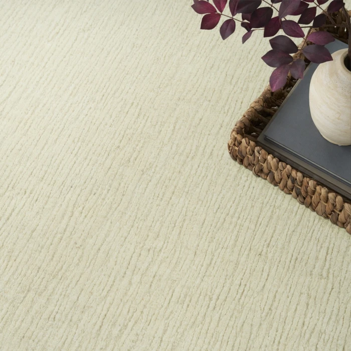 Nourison Strata Ivory SSS01 8ft.6in. x 11ft.6in. Rect. Rug