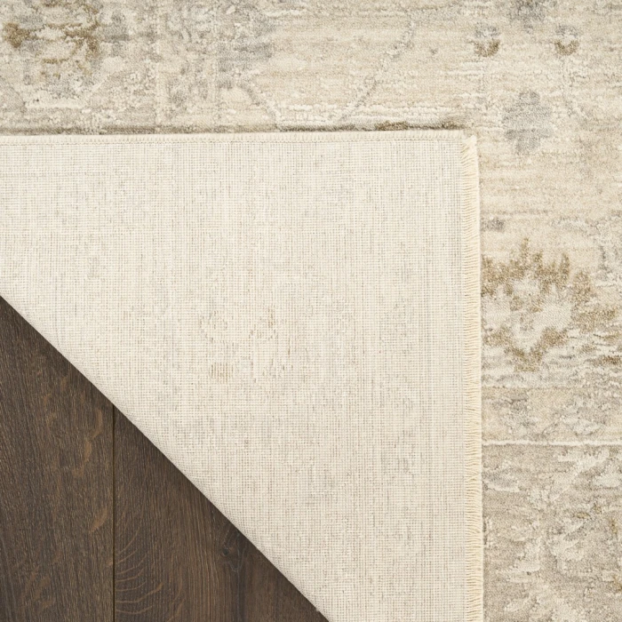 Nourison Moonlit Ivory Grey MLI01 9ft. x 12ft. Rect. Rug
