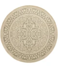Nourison Tulum Taupe Olive TLM05 8 ft. X Round Rug