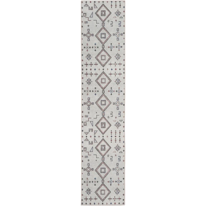 Nourison New Concept Washables Ivory Multicolor SR108 2ft. 2in. x 8ft. Rect. Rug