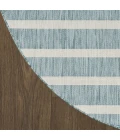 Nourison Positano Aqua Ivory POS03 4ft. Round Rug