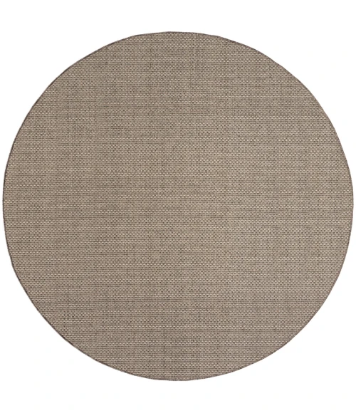Nourison Tulum Brown TLM03 8 ft. X Round Rug