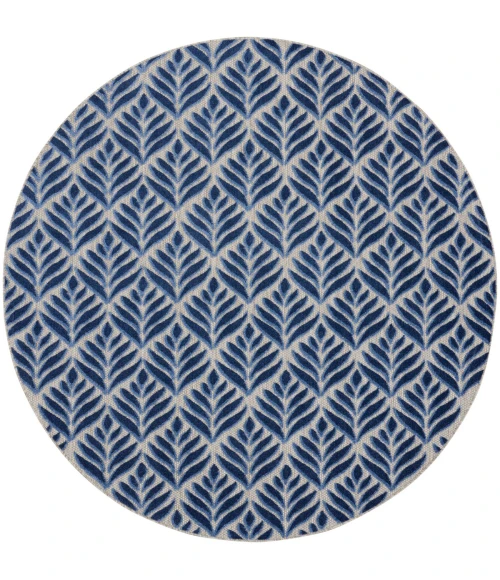 Nourison Aloha Blue ALH35 5 ft. 3 in. X Round Rug