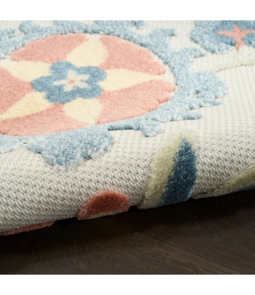 Nourison Aloha Grey Multicolor ALH17 3 ft. 6 in. X 5 ft. 6 in. Rect. Rug