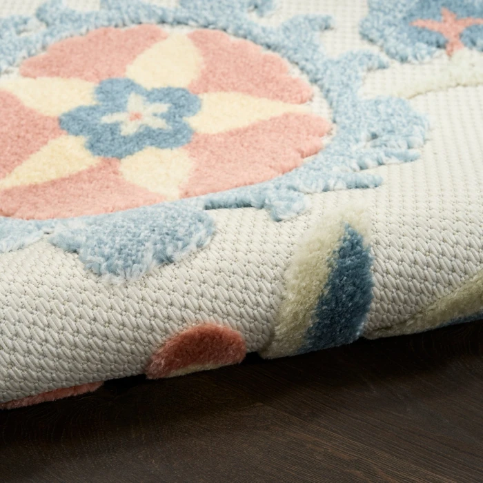 Nourison Aloha Grey Multicolor ALH17 3 ft. 6 in. X 5 ft. 6 in. Rect. Rug
