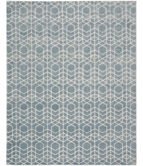 Nourison Home Washable Charm Blue WCH01 8ft. x 10ft. Rect. Rug