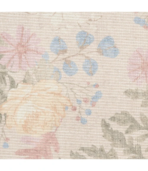 Nourison Home Botanical Washables Beige BOT02 4ft. x 6ft. Rect. Rug