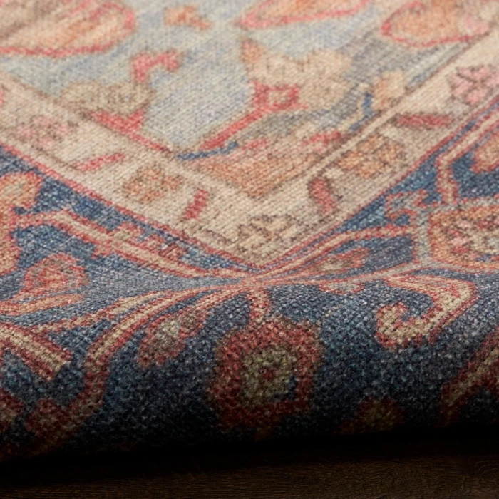 Nourison Vintage Washables Blue Coral VWS13 4 ft. X 6 ft. Rect. Rug