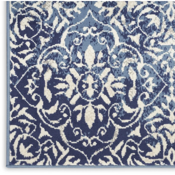 Nourison Home Jubilant Blue JUB21 7ft.10in. x 9ft.10in. Rect. Rug