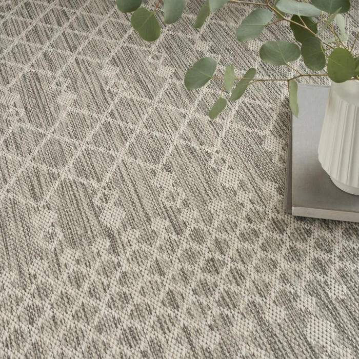 Nourison Positano Light Grey POS02 10ft. x 14ft. Rect. Rug