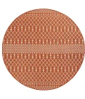 Nourison Positano Terracotta POS02 8ft. Round Rug