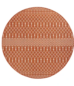 Nourison Positano Terracotta POS02 8ft. Round Rug