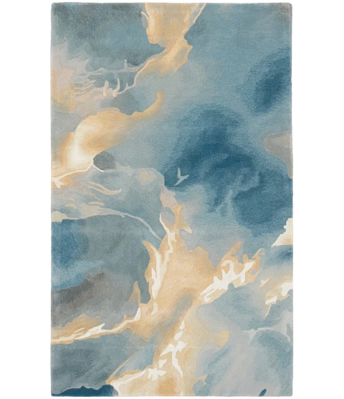 Nourison Prismatic Blue Multicolor PRS40 4 ft. X 6 ft. Rect. Rug