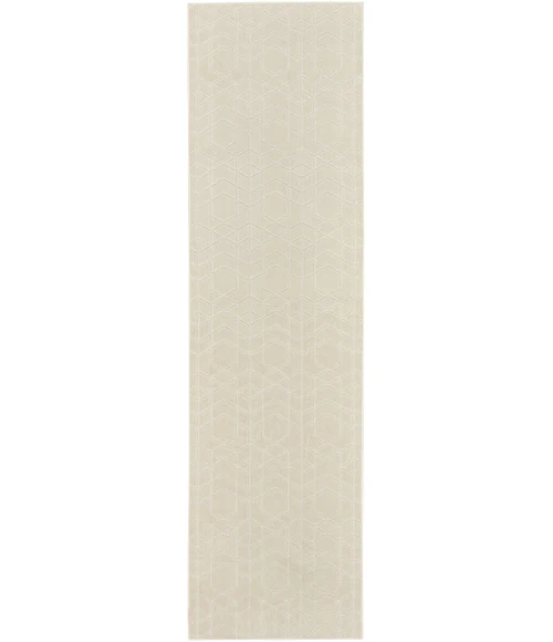 Nourison Home Washable Charm Cream / Ivory WCH01 2ft.2in. x 10ft. Rect. Rug