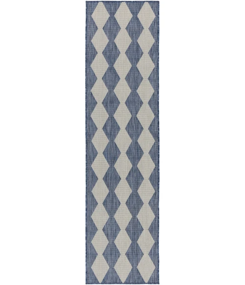 Nourison Positano Navy Blue POS04 2 ft. X 6 ft. Rect. Rug