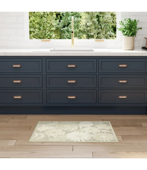 Nourison Aloha Ivory Sage ALH33 2 ft. 8 in. X 4 ft. Rect. Rug