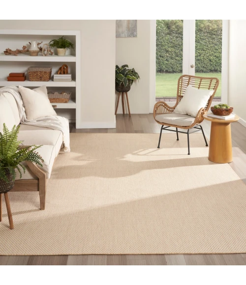 Nourison Courtyard Natural COU01 10 ft. X 14 ft. Rect. Rug
