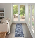 Nourison Garden Oasis Navy GOA01 2 ft. X 6 ft. Rect. Rug