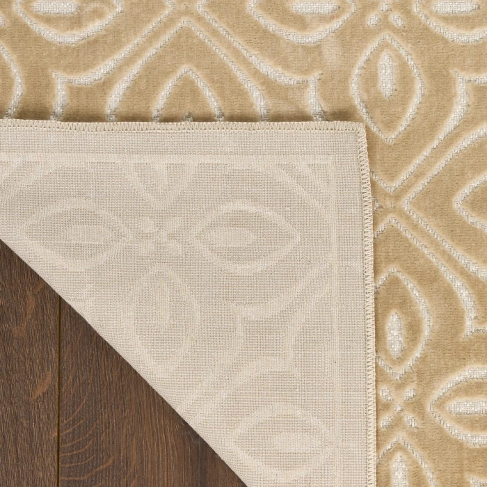 Nourison Washable Charm Beige Ivory WCH03 6 ft. X 9 ft. Rect. Rug