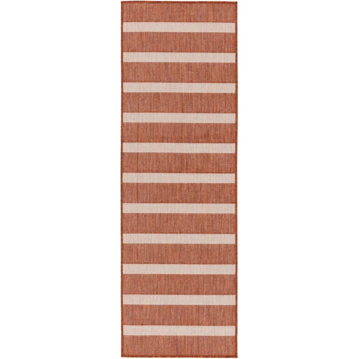 Nourison Positano Terracotta Ivory POS03 2 ft. X 6 ft. Rect. Rug